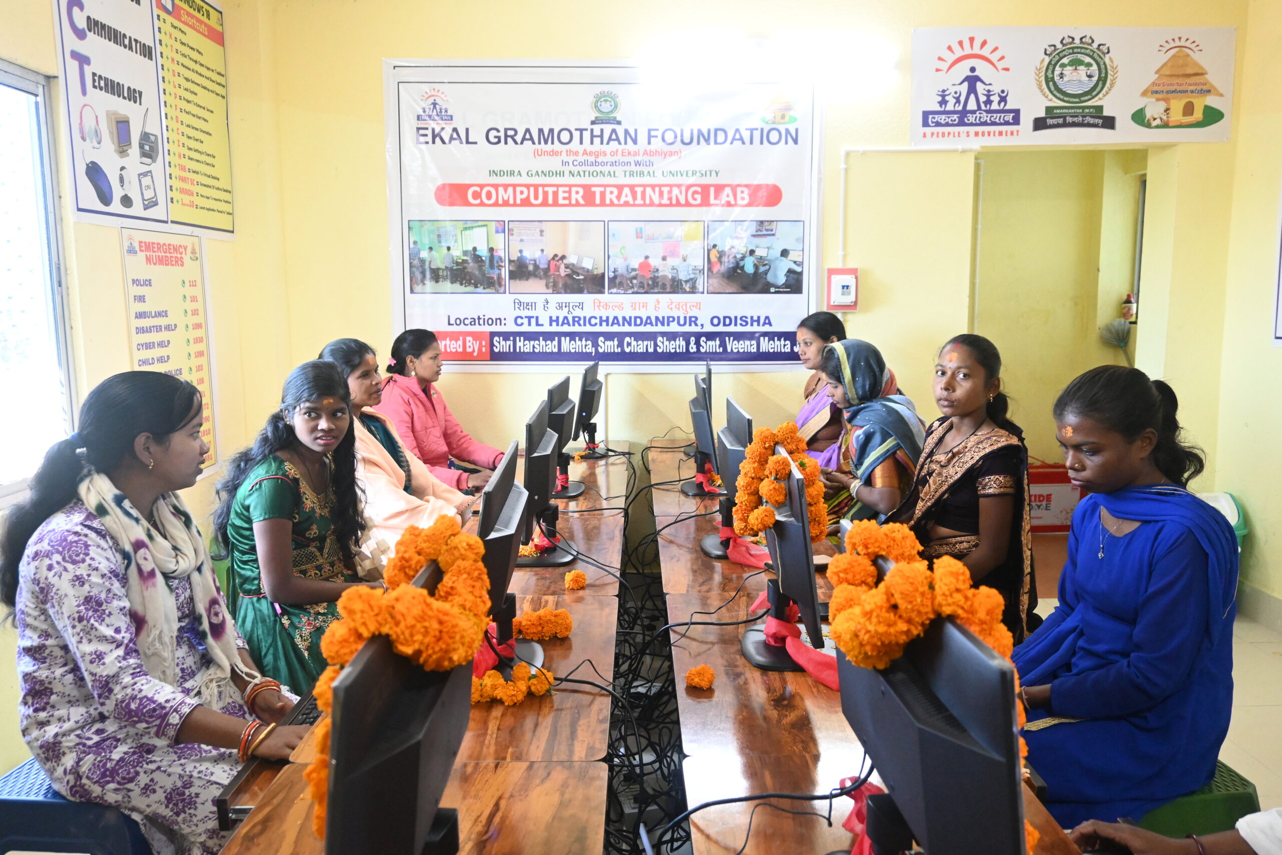 Inauguration of Computer Training Lab at Harichandanpur, Odisha